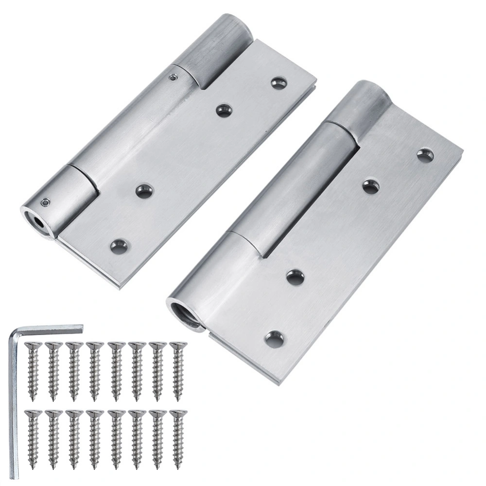 2PCS 5in Spring Damping Hinge Self Closing Stainless Steel Door Hinge for Home Cabinet Closet