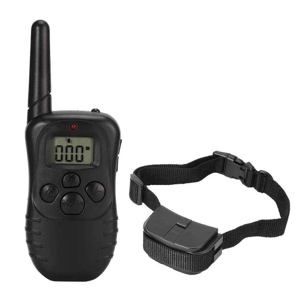 300m Remote Control Dog Training Collar LCD Display 4 Modes Adjustable Electric Dog Collars