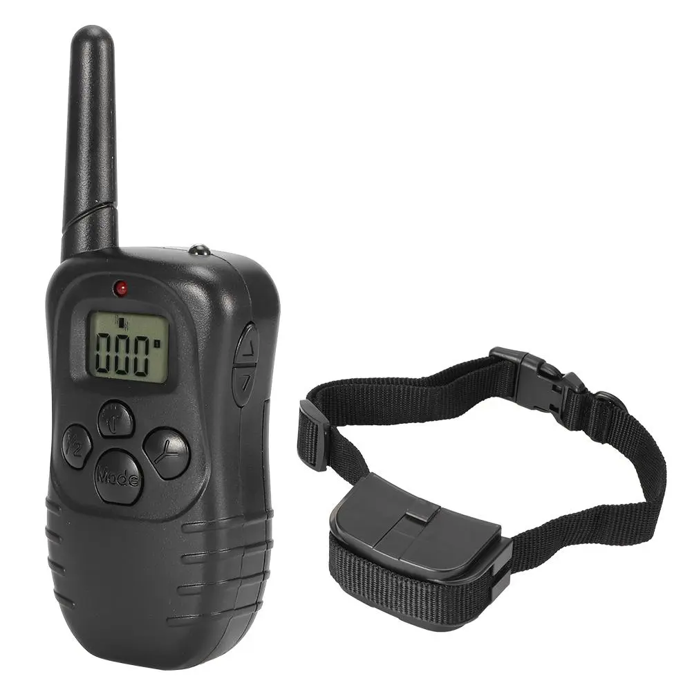 300m Remote Control Dog Training Collar LCD Display 4 Modes Adjustable Electric Dog Collars