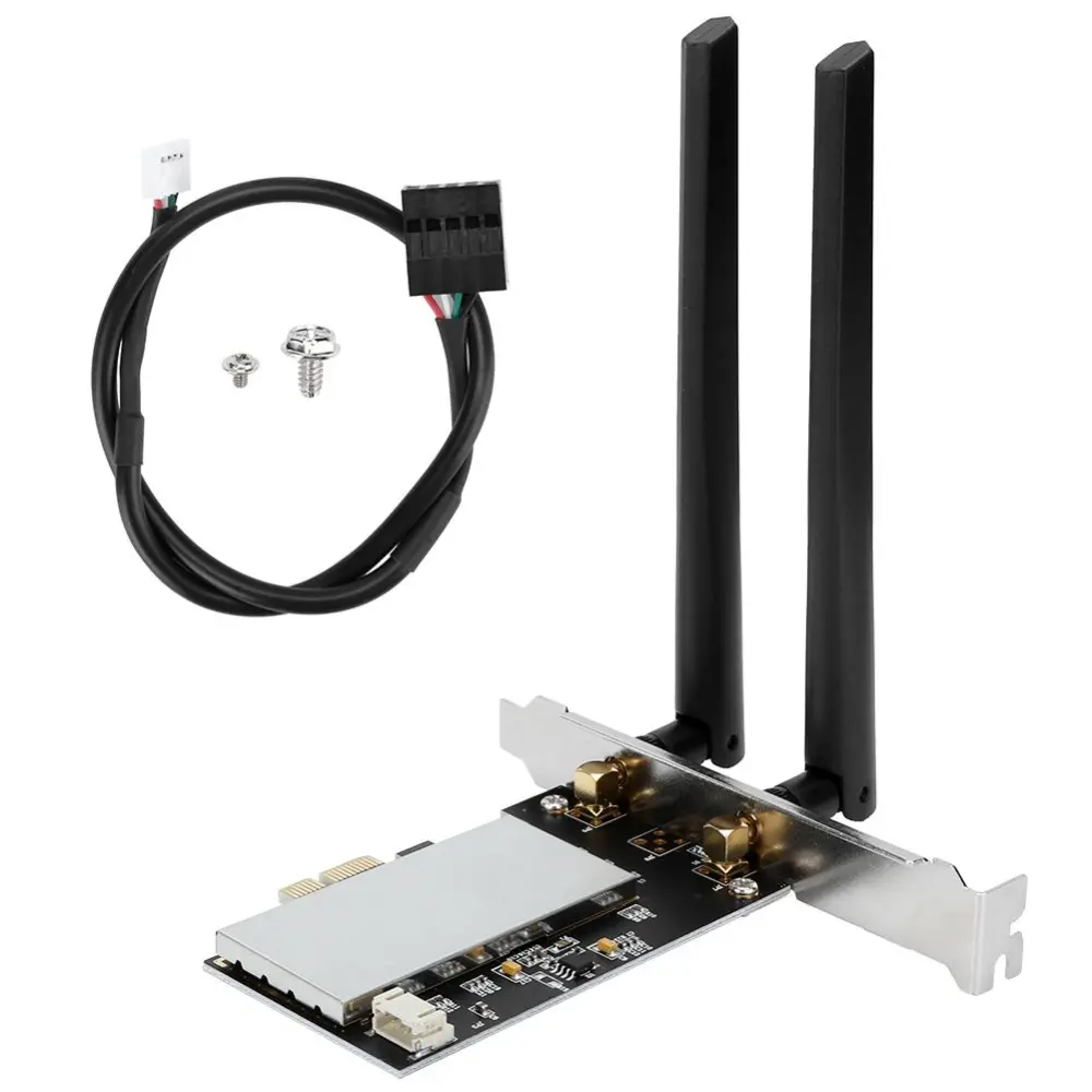 Adapter PCIE Wireless Card WiFi with 2 Antennas Computer Accessories BCM94360CS2