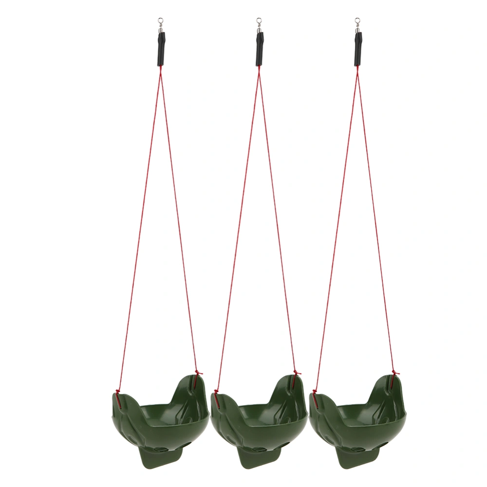 3pcs ABS Lure Conical Cage Bait Sinker Holder Drop Shot Fishing Lead Sinker Accessory(Green )