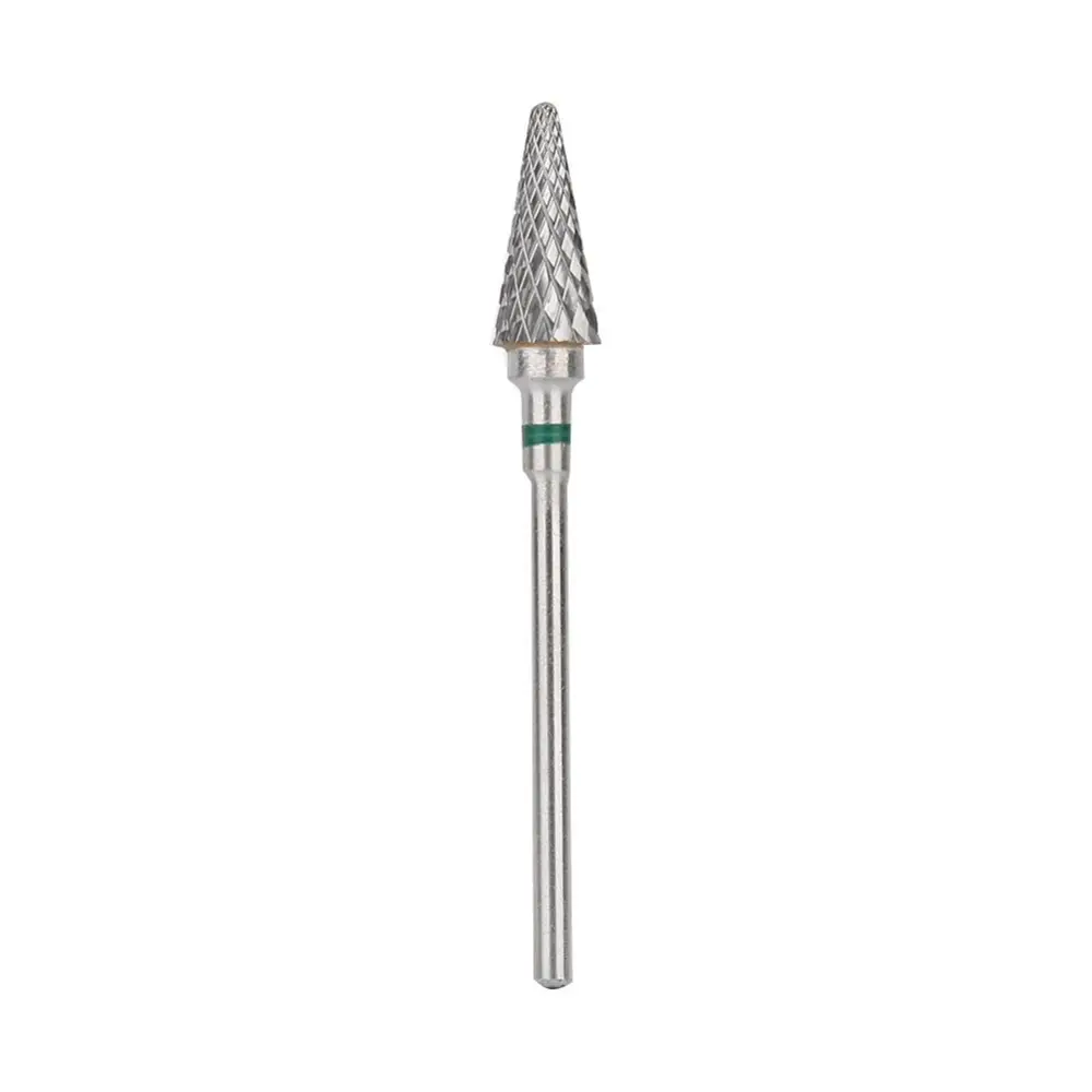 Tungsten Steel Nail Art Manicure Drill Bits Electric Pedicure Manicure Grinding Head(Green )