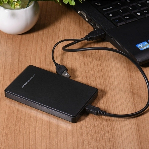 USB External Hard Drives Portable Desktop Mobile Hard Disk Case ( Black 3.0 )