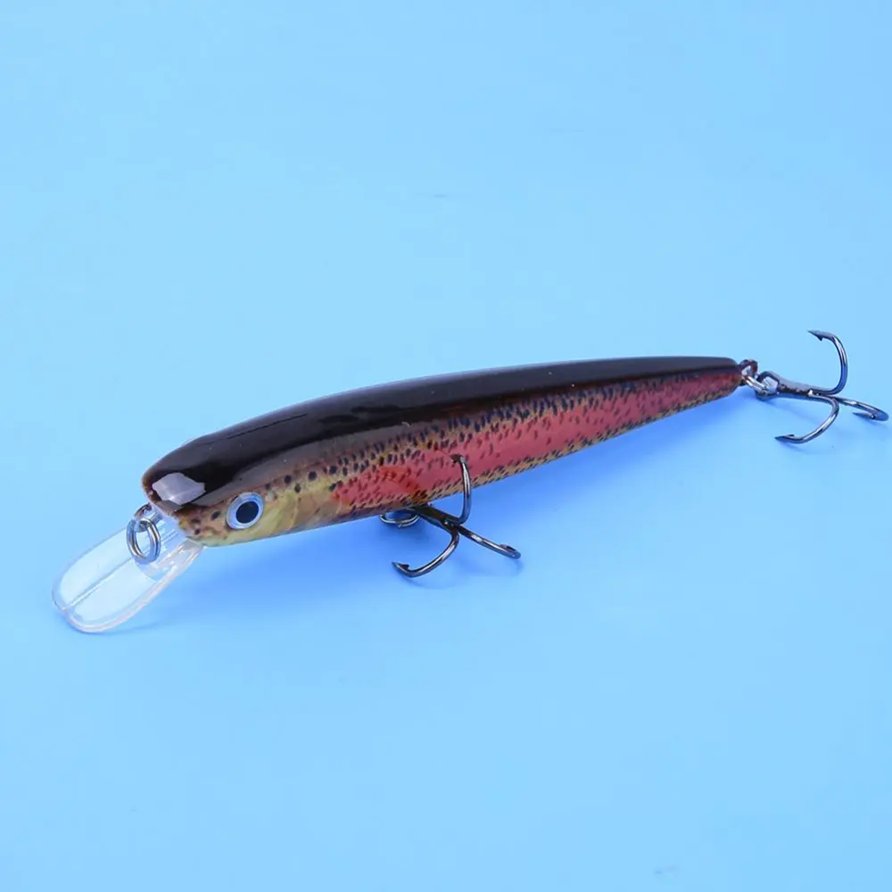 11CM Plastic 3D Fish Eye Minnow Lifelike Artificial Hard Bait Fishing Lures Tackle Accessory(5# 11CM)