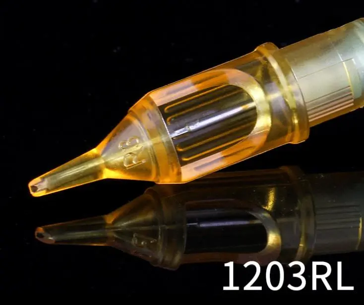 20Pcs Disposable Semi-Permanent Makeup Tattoo Stainless Steel Sterilized Cartridges Needles 5RL