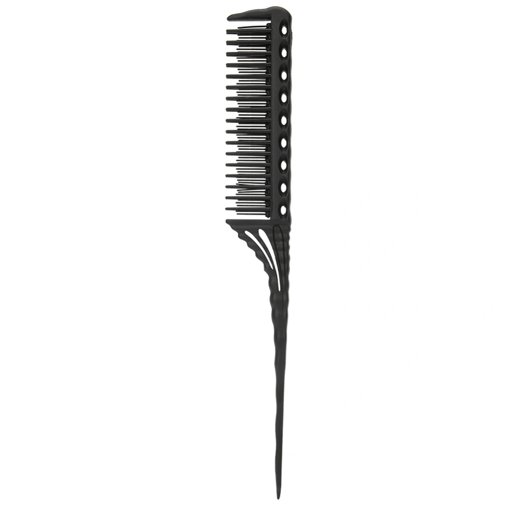 Professional Hair Brush Comb Barber Salon Comb Hairdressing Styling Tools(Black )