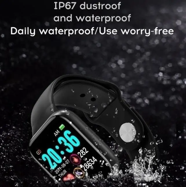 Y68 Smart Bracelet D20 Color Screen Heart Rate Watch Blood Pressure Sleep Monitoring Bluetooth