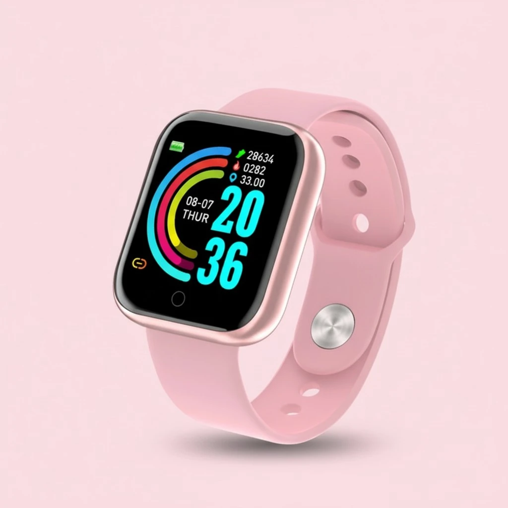 Y68 Smart Bracelet D20 Color Screen Heart Rate Watch Blood Pressure Sleep Monitoring Bluetooth