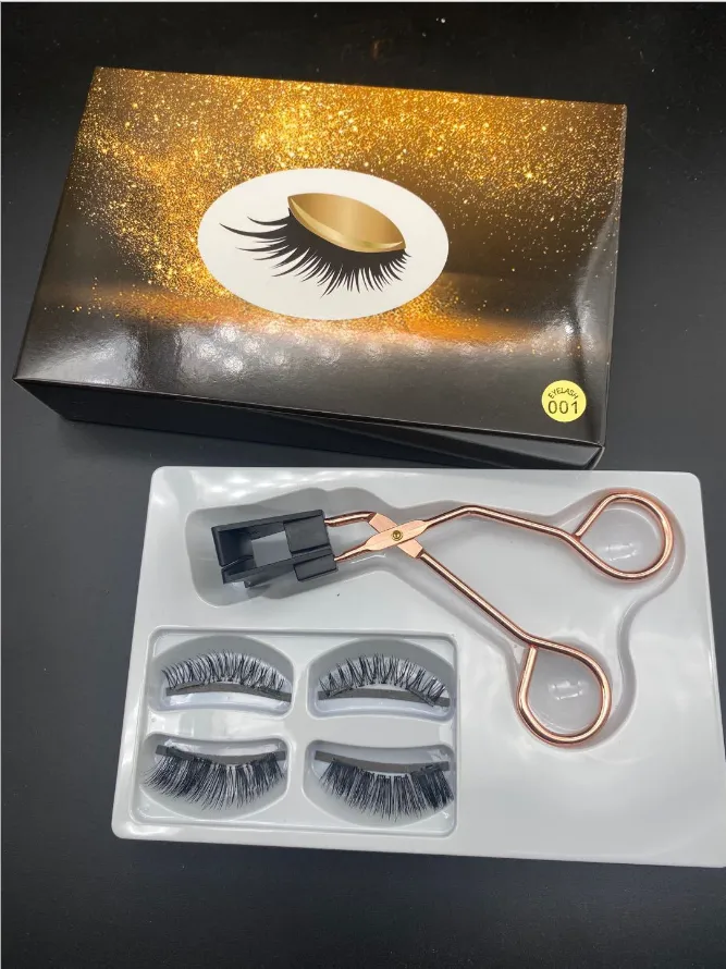 1 Set Magnetic Eyelashes Clips Set No Glue Need Easy Apply Eyelashes Reusable Handmade(01)