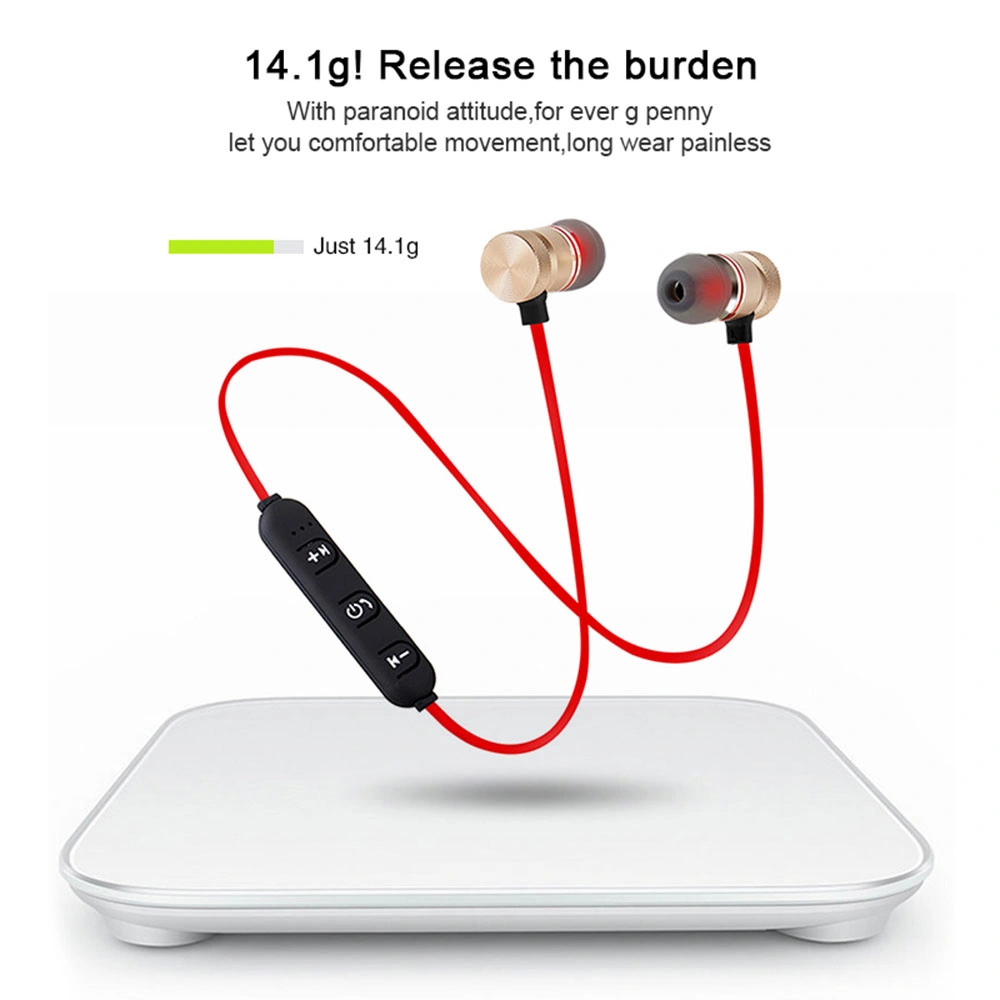 4.1 Sports Bluetooth Headphones Magnetic Neckband Wireless Headphones Stereo Earbuds Headphones