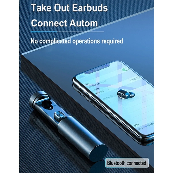 B9-TWS Wireless Headphones Bluetooth V5.0, 8D HIFI Sound Stereo Headphones with Noise Reduction