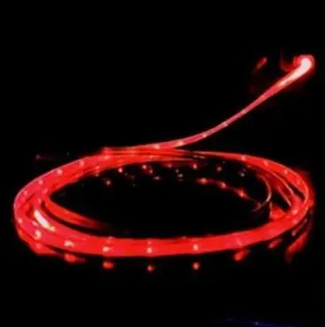 LED Charger Luminescent Visible Current Flow Smart Charger Sync Cable  （Android red）