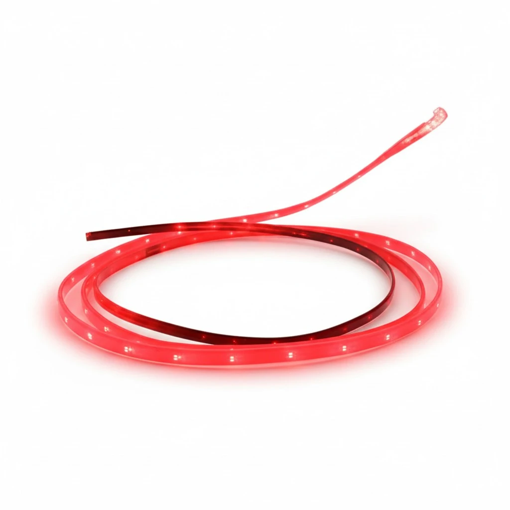 LED Charger Luminescent Visible Current Flow Smart Charger Sync Cable  （Android red）