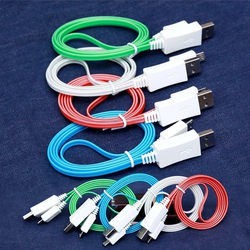 LED Charger Luminescent Visible Current Flow Smart Charger Sync Cable  （IPhone 5/6/7 purple）