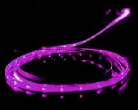 LED Charger Luminescent Visible Current Flow Smart Charger Sync Cable  （Android purple）