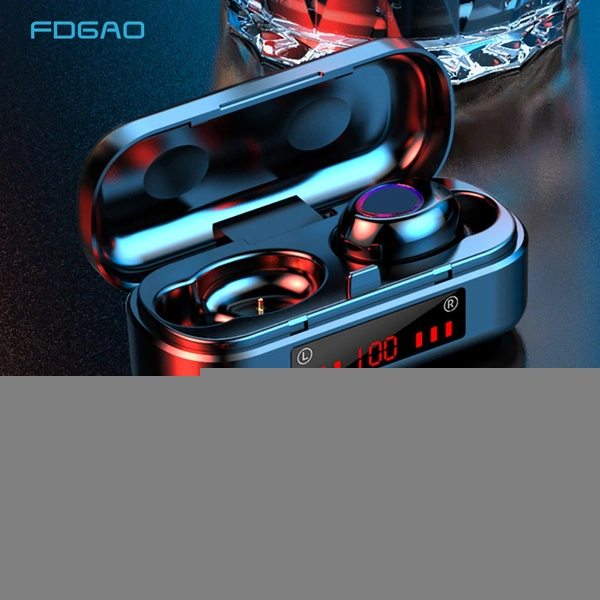 2020 New 9D HiFi Bluetooth 5.0 CVC8.0 Noise Reduction Stereo Wireless TWS Bluetooth Headset LED