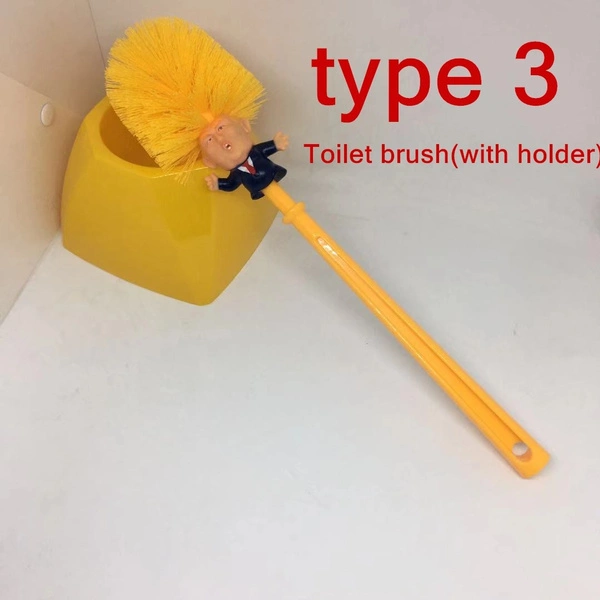 Donald Trump Toilet Brush Brushes Make Your Toilet Great Again Funny Gag Gift