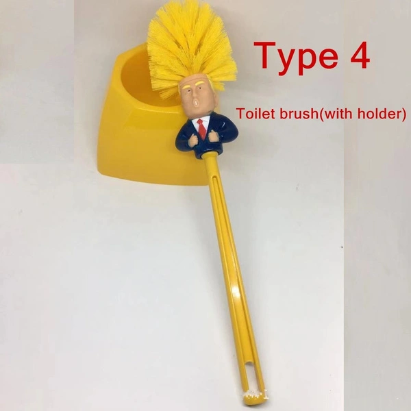 Donald Trump Toilet Brush Brushes Make Your Toilet Great Again Funny Gag Gift