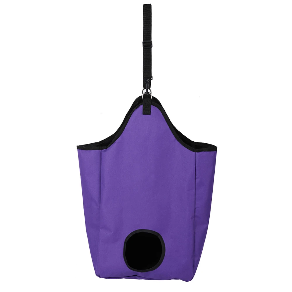 Oxford Cloth Horse Feeding Hay Bag Hay Tote Bag Horse Feed Hay Bag (Purple)