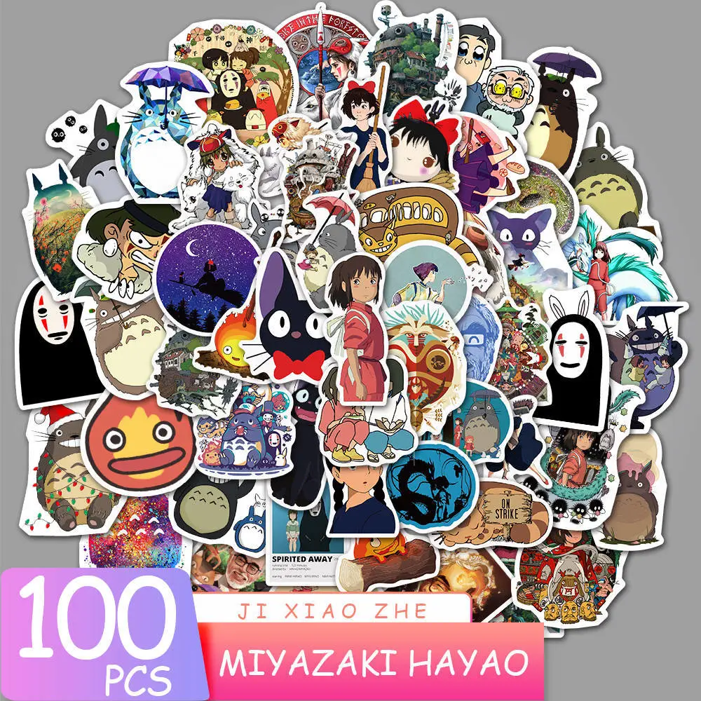 100Pcs Classic Anime Collection Stickers, Waterproof Stickers for Skateboard Laptop Luggage