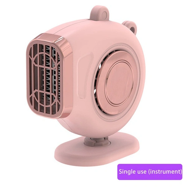 Universal Car Heater Fan 12V Fast Heating Dual Use 360 Rotating Base Auto (Black)