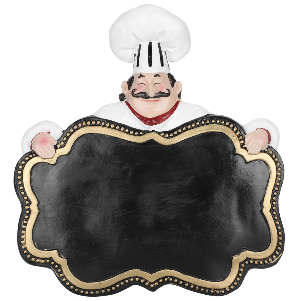 Cook Statue Chef Sculpture Resin Figurines Decorative Ornaments for Home Kitchen