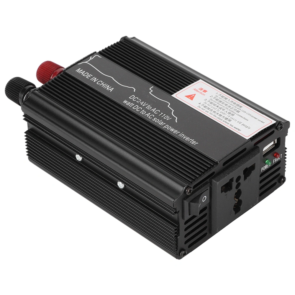 3000W Black 24V to 110V Car Solar Power Inverter Modified Sine Wave Converter