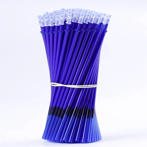 Gel Pen 0.5mm Erasable Writing Tool School Stationery Office (30*Black Refill Rod+2*Black Pen)