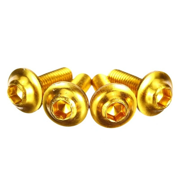 Screws Set Fairing Bumpers Panel Bolts Kit Fastener Clips Screw for Motorcycle (Black 10 Pcs)
