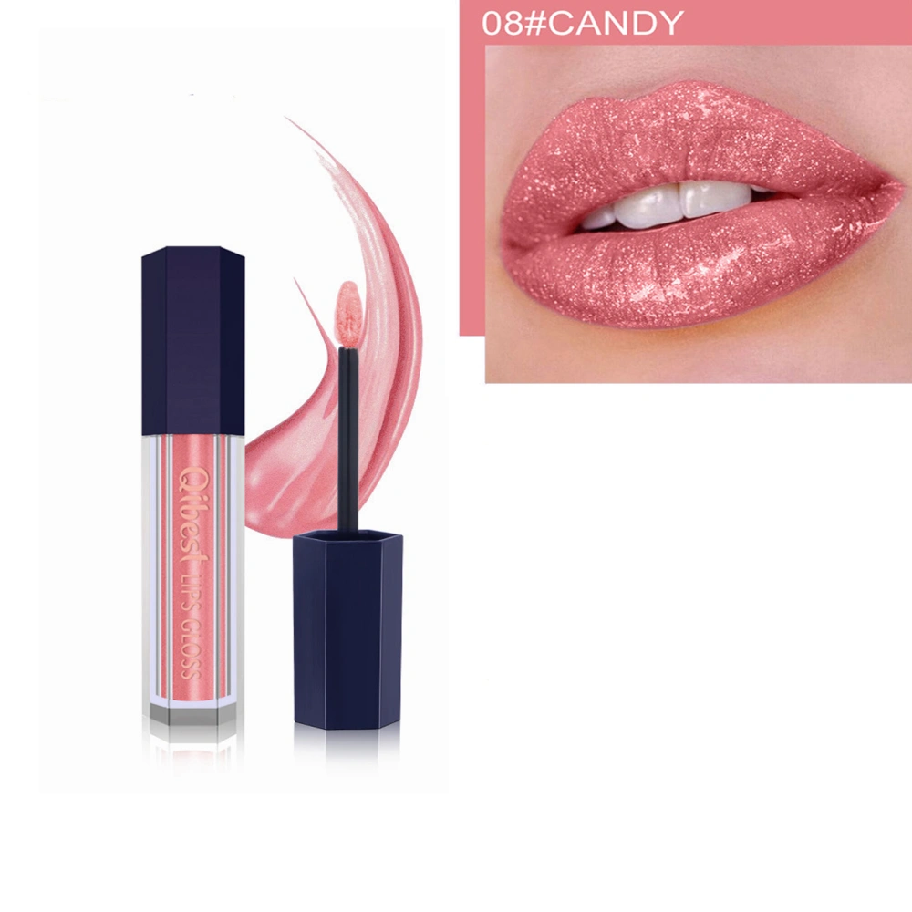 Diamond Moisturizer Glitter Lipgloss Tint Cosmetics Nutritious Liquid Lip Gloss (L19055-08#)