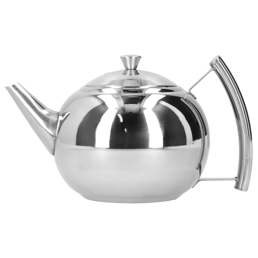 Stainless Steel Teapot Tea Coffee Pot Water Kettle Container with Tea Leaf Infuser Filter 2L