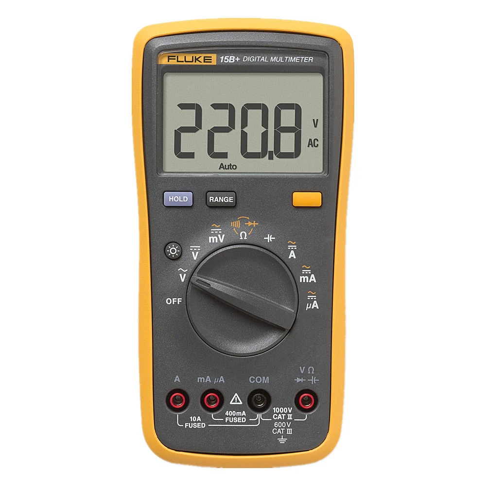 FLUKE F15B+ Digital Multimeter Meter Auto Range AC DC Voltage Current