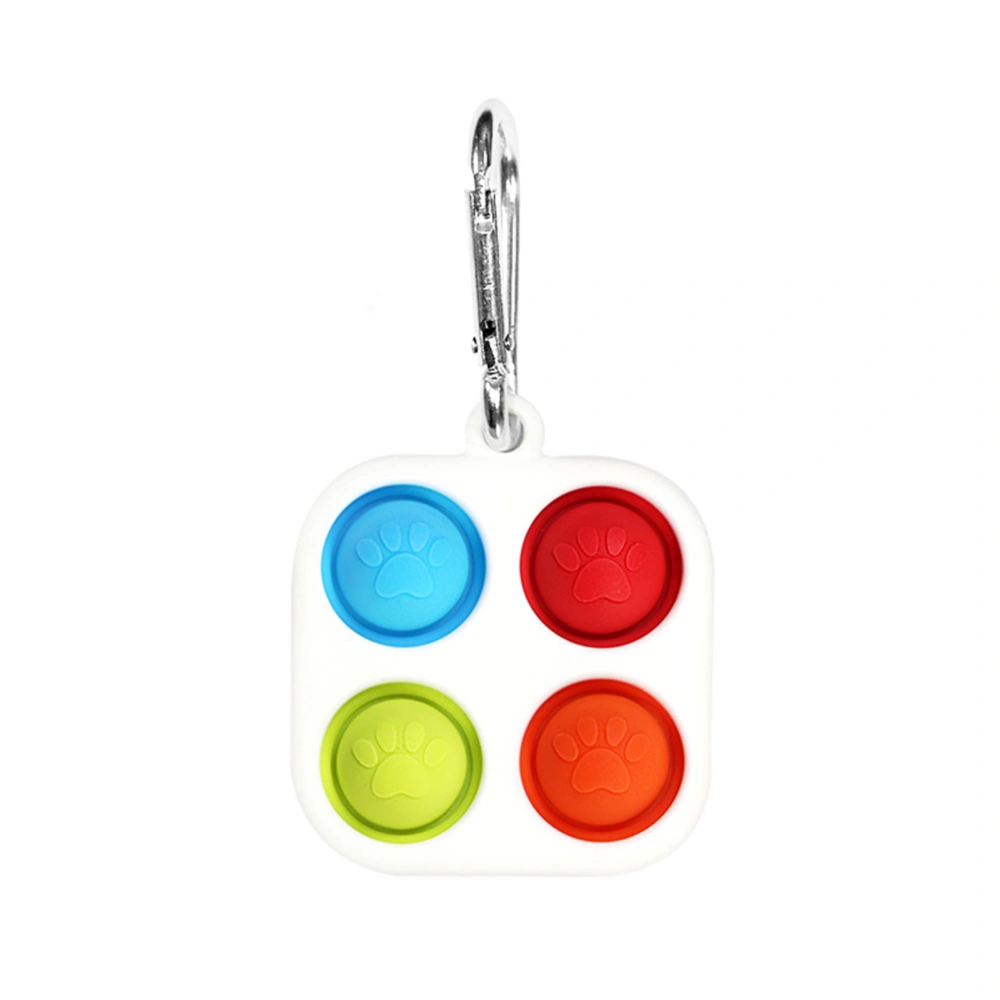 Tetris decompression cube silicone button keychain(Cube）