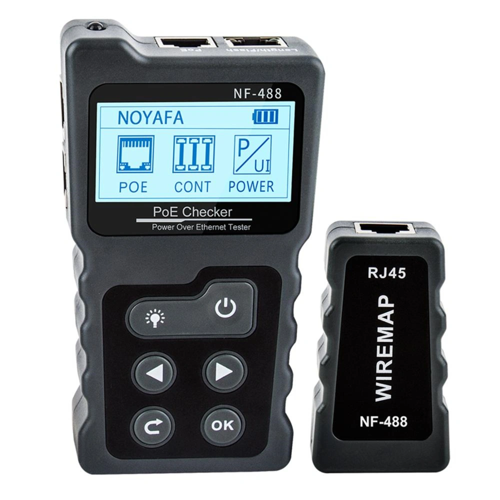 NOYAFA NF-488 LCD Network PoE Checker Over The Ethernet cat5 cat6 Lan Cable Tester Loop Test