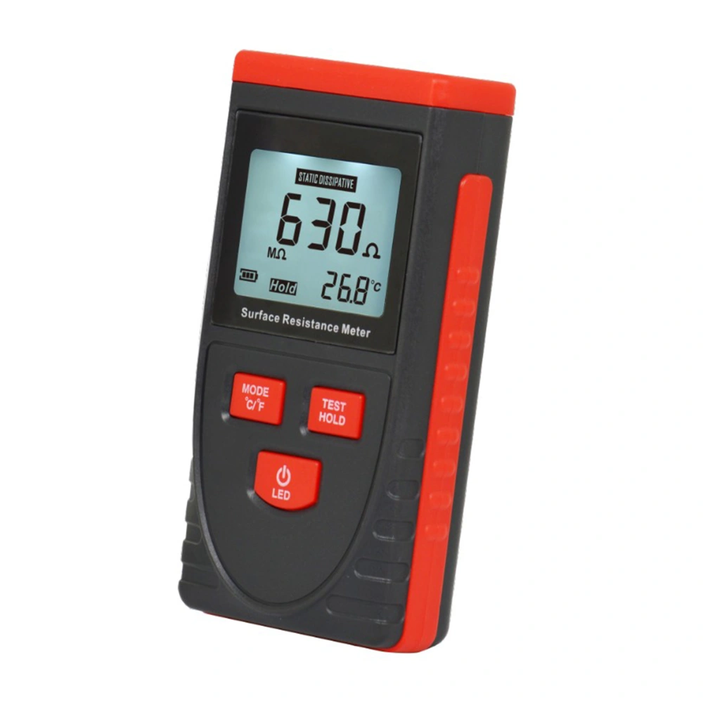 WT311 Surface Resistance Tester Handheld LCD Digital Display Anti-static Resistance Meter