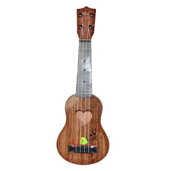 Beginner Classical Ukulele Guitar Educational Musical Instrument Toy for Kids (35cm Brown)