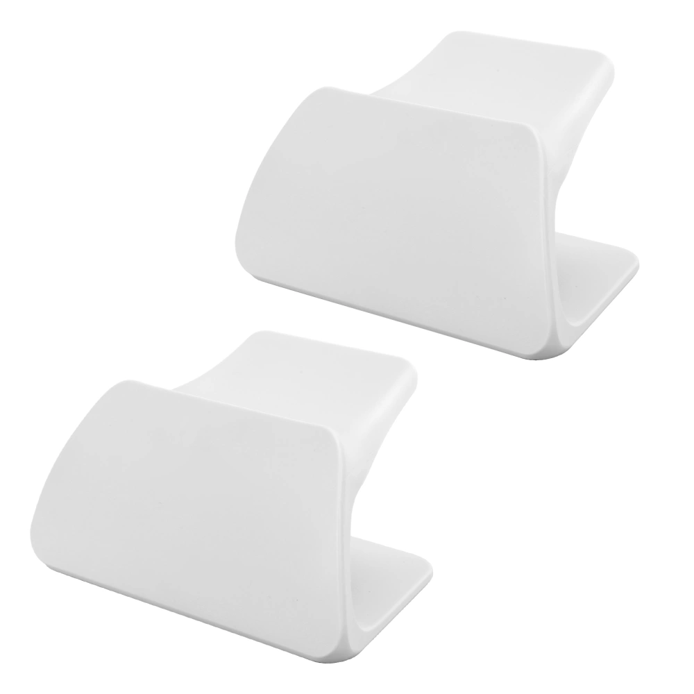 2pcs Display Stand Console Accessory Desktop Handle Base for PS5 Gamepad Controller(White )