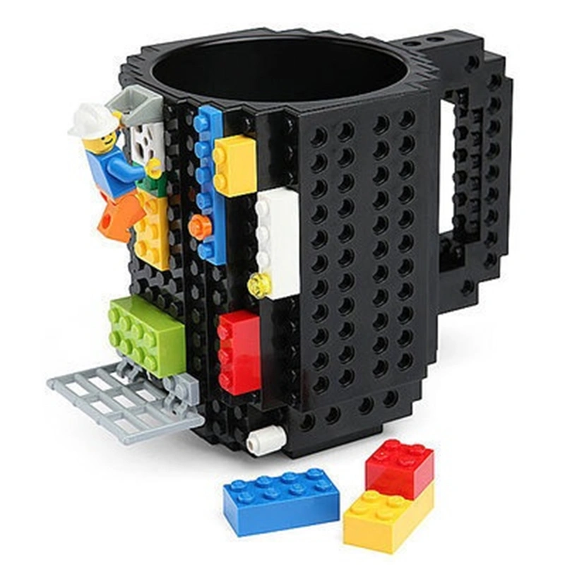 350ml Creative Milk Mug Coffee Cup Build-on Brick Mugs Building Blocks Drinking Water Holder