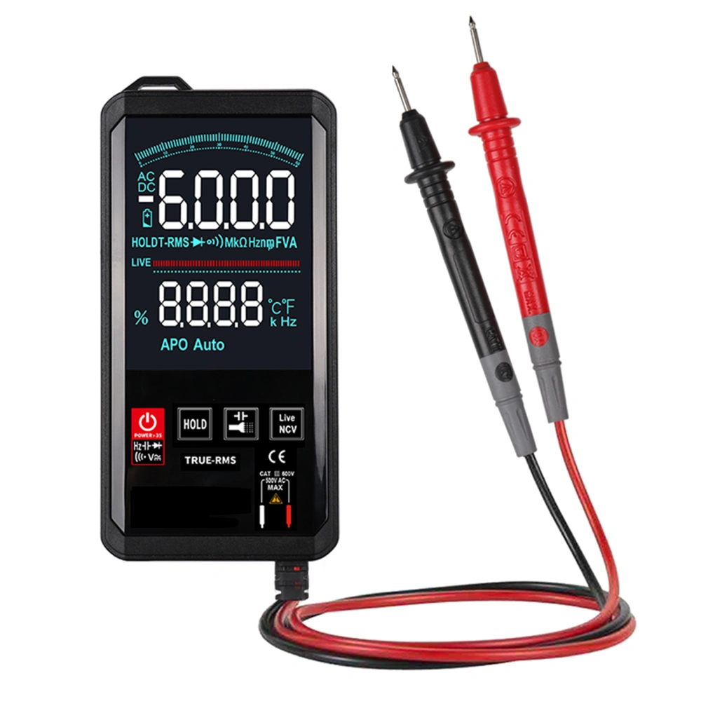 Digital Multimeter Touch Color Screen True RMS 6000 Counts Automotive Meter Analog Bar (ET8138)