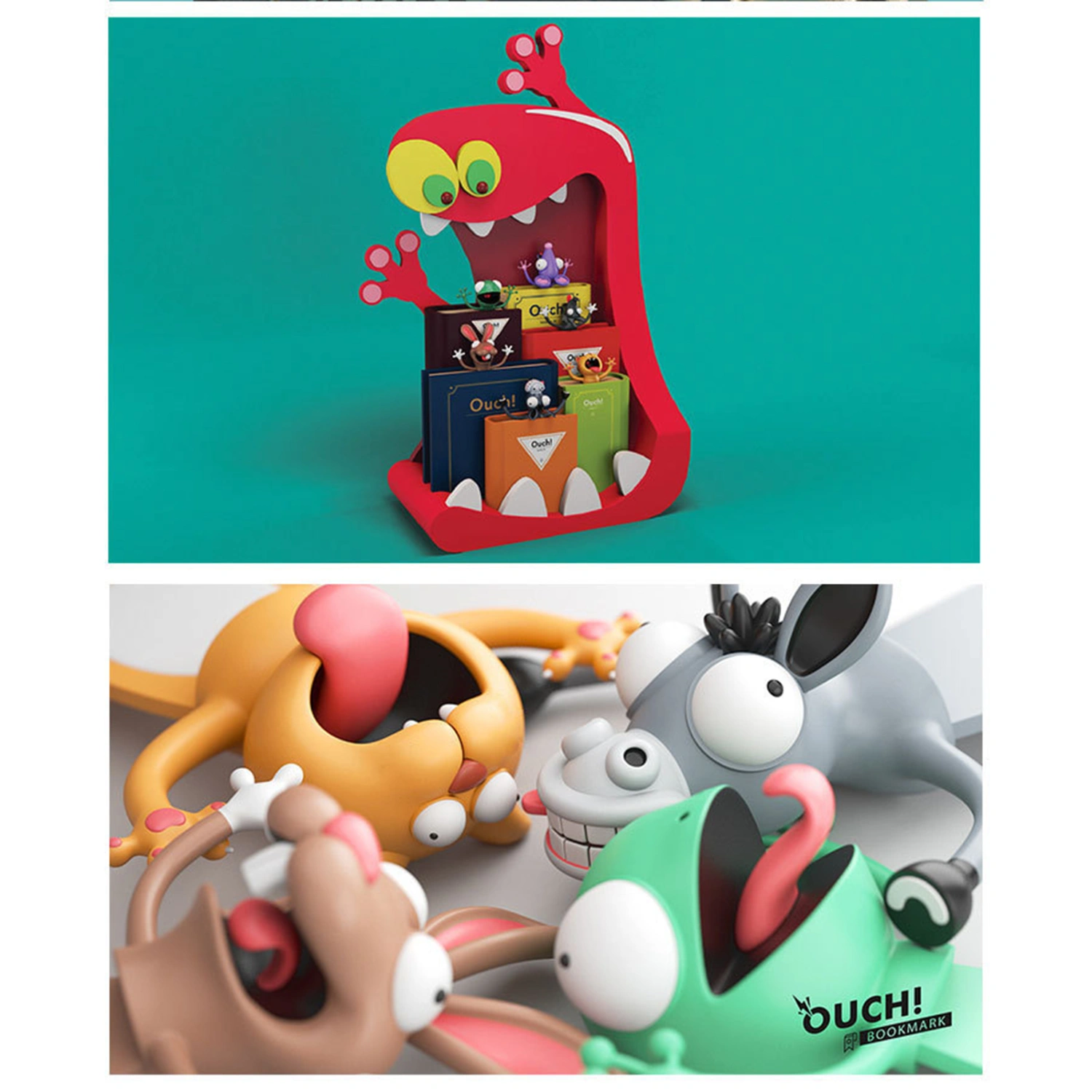 Creative 3D Stereo Bookmark Cartoon Animal Book Mark Kids Gifts Stationery(Sichuan Giant Panda)