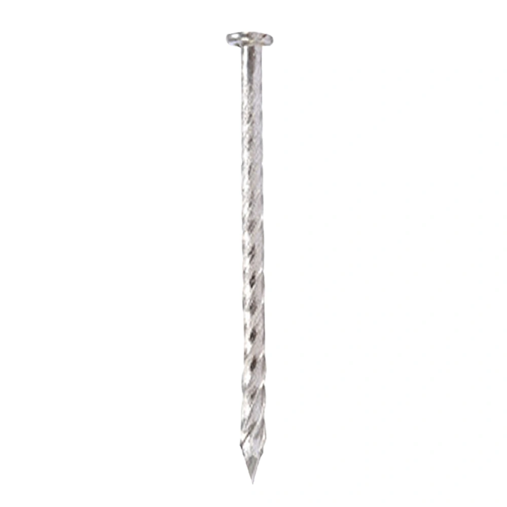 270pcs 2.5 inch Stainless Steel Floor Nail Thread Nails Twist Nails High Hardness Steel Nails