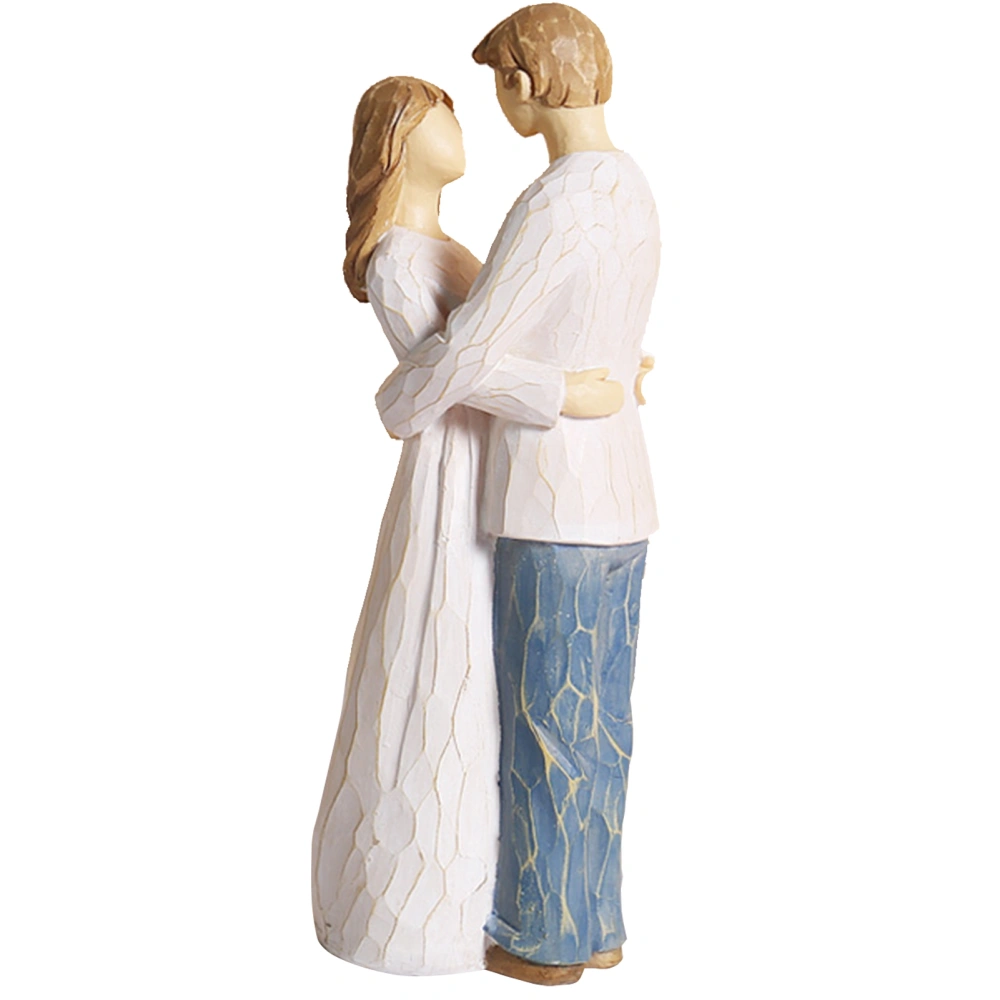 Resin Crafts Angel Figurines Hand-Painted Figures Home Desktop Ornament Wedding Gifts (BS20617)