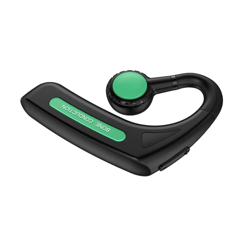 M-618 Wireless Headset Bluetooth 5.1 Headphones Bone Conduction Earphones Sport Ear Hook(Green)