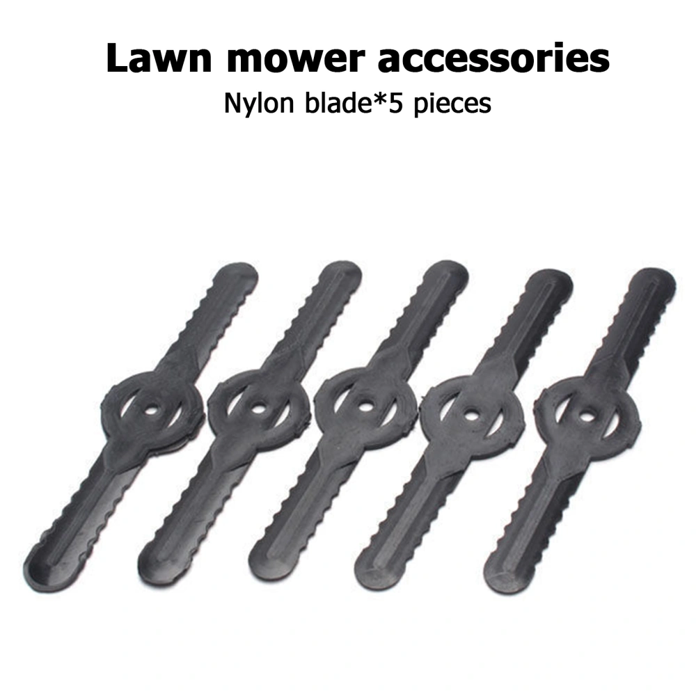 5pcs Plastic Grass Trimmer Blades Lawn Mower Blade Cordless Trimmer Accessories Gardening Tool