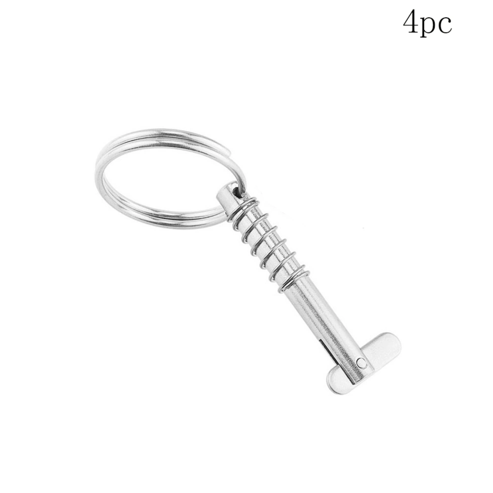 4pcs Stainless Steel Quick Release Pin for Boat Bimini Top Deck Hinge Marine Hardware(6.3*51mm)