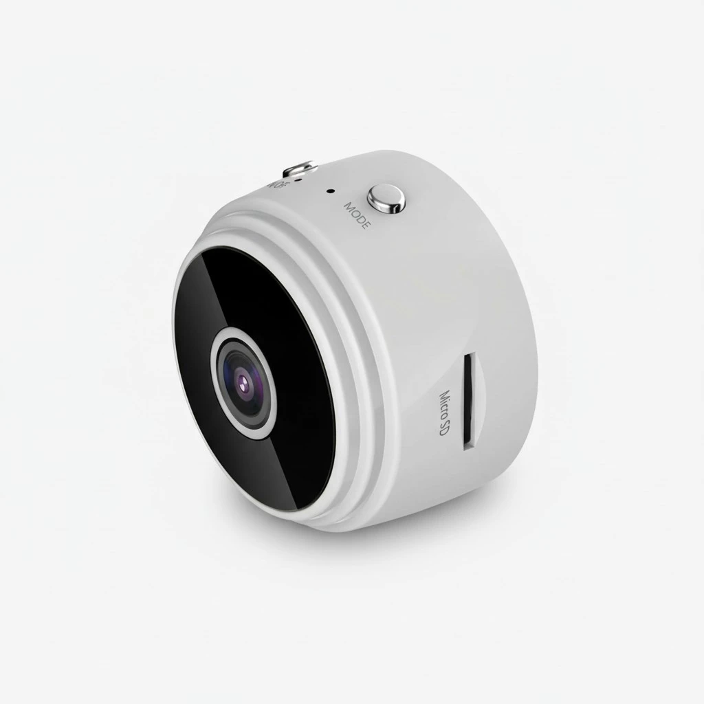 HD 1080P Mini Wireless Camera WiFi IP Home Security Camcorder DVR Night Vision Cam (White)