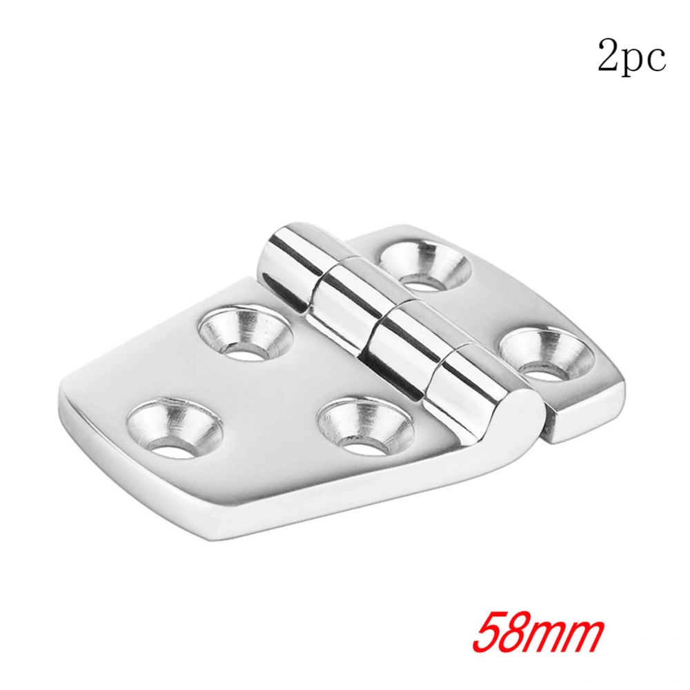 2pcs Boat Door Hinge Marine 316 Stainless Steel Hinge Short Side Door Hinges for Yacht (58mm)