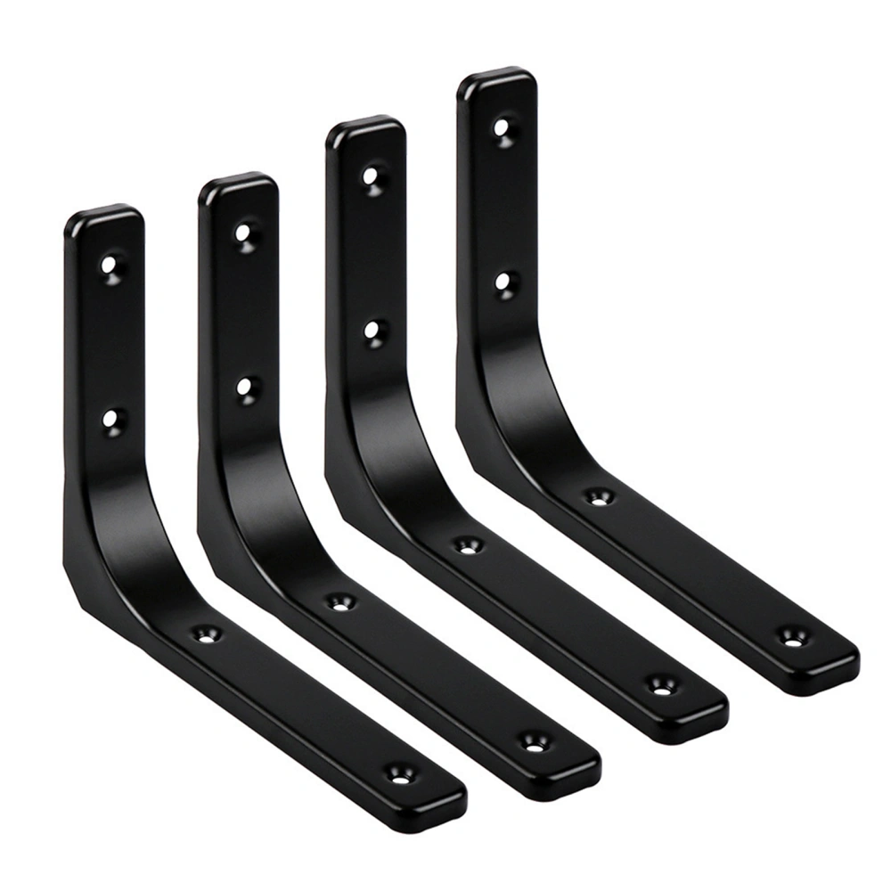 6pcs 90 Degree Angle L Shaped Shelf Corner Brace Joint Bracket Floating Shelves Support(4 inch)