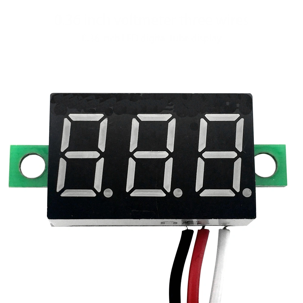 0.36 inch Digital Voltmeter Panel Three Lines 3 Digit LED Display DC 0-30V Voltage Gauge Tester