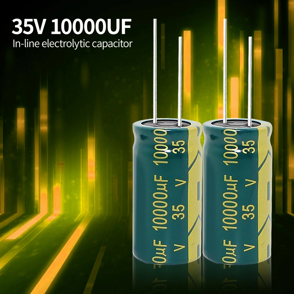 5pcs 35V 10000UF 18*35mm High Frequency Aluminum Electrolytic Capacitor Electronic Components